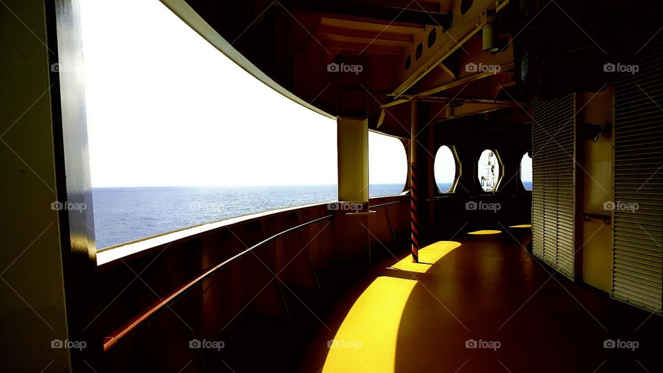 Cruise ship abstract