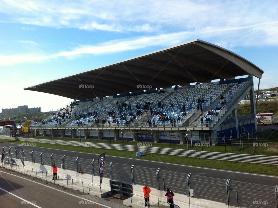 Grandstand at circuit Zandvoort 