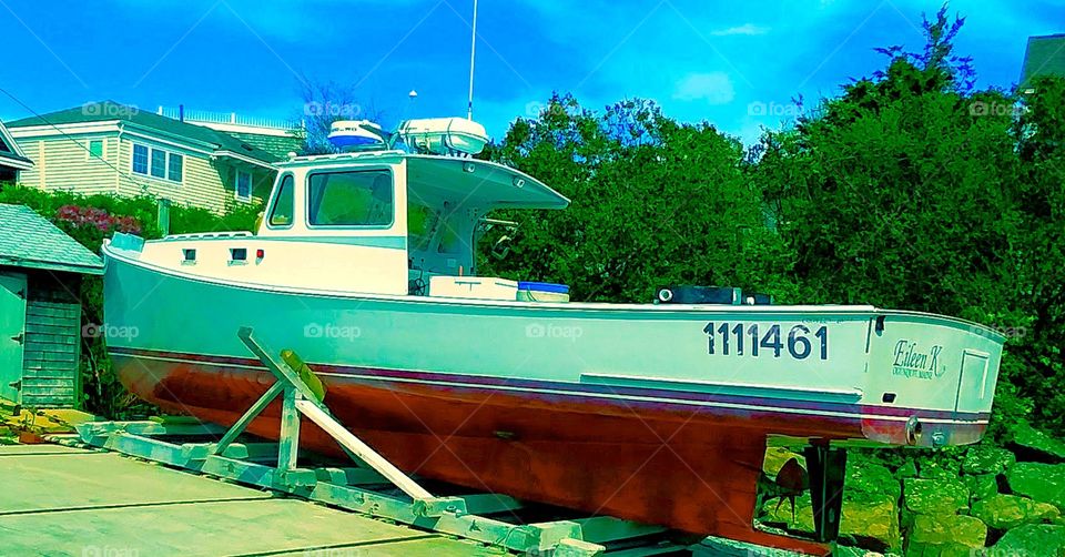 fishing boat in dock