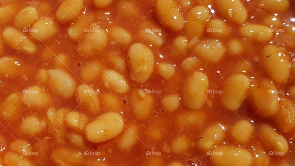 backed beans texture