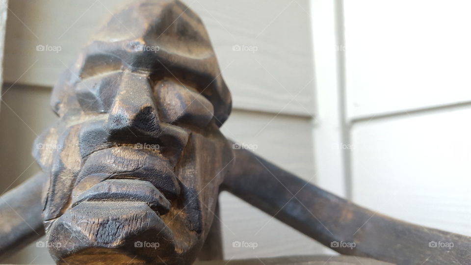 African wood statue