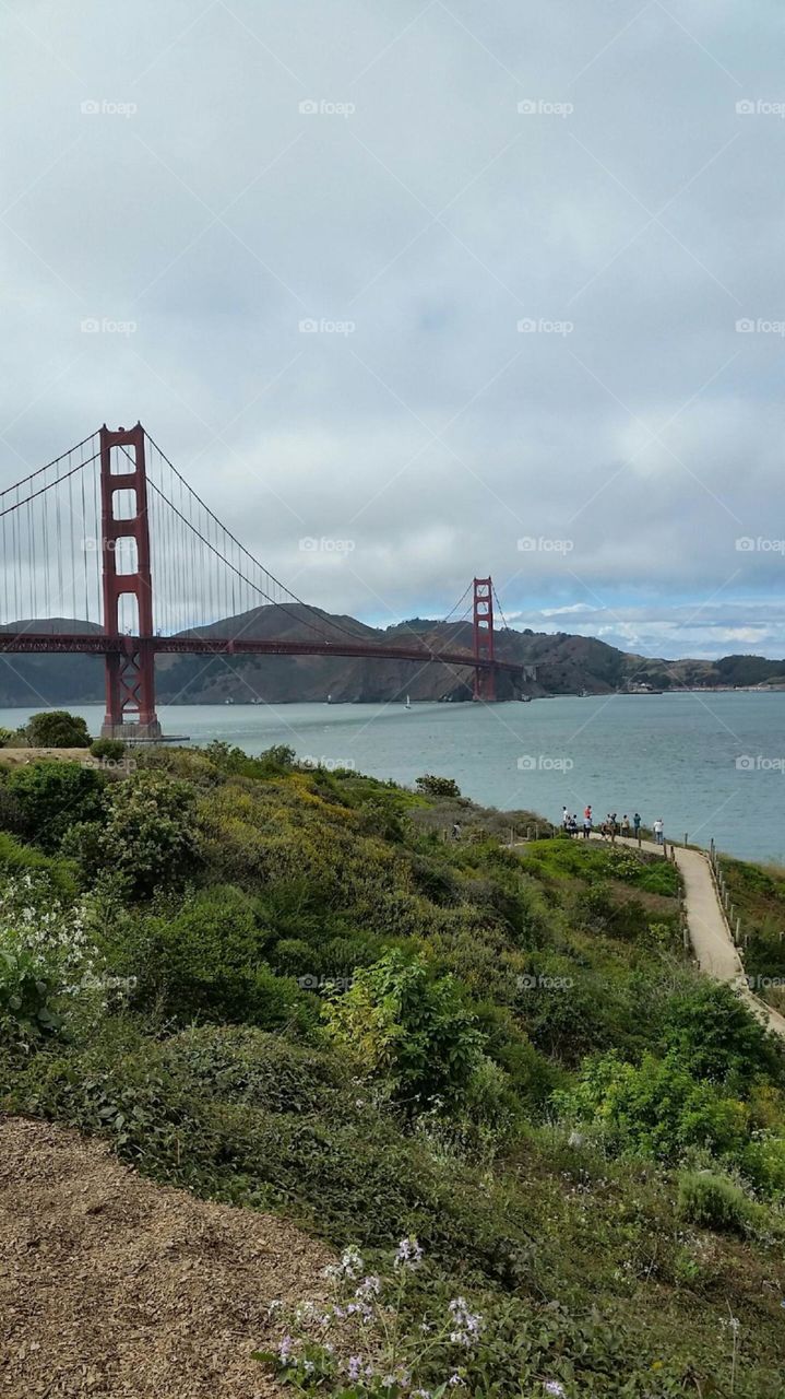 San Francisco Bridge. A trip to the Bay Area.