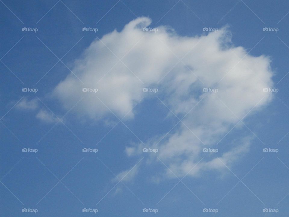 Cloud in the blue sky