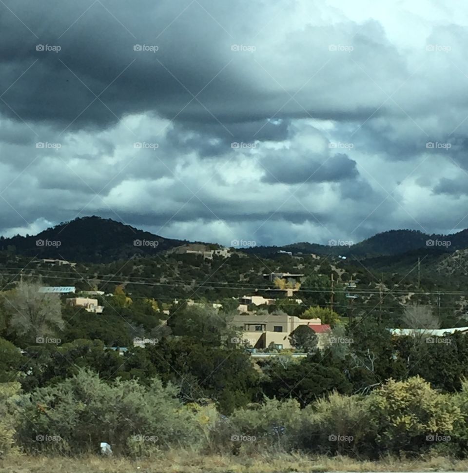 Stormy day in Santa Fe