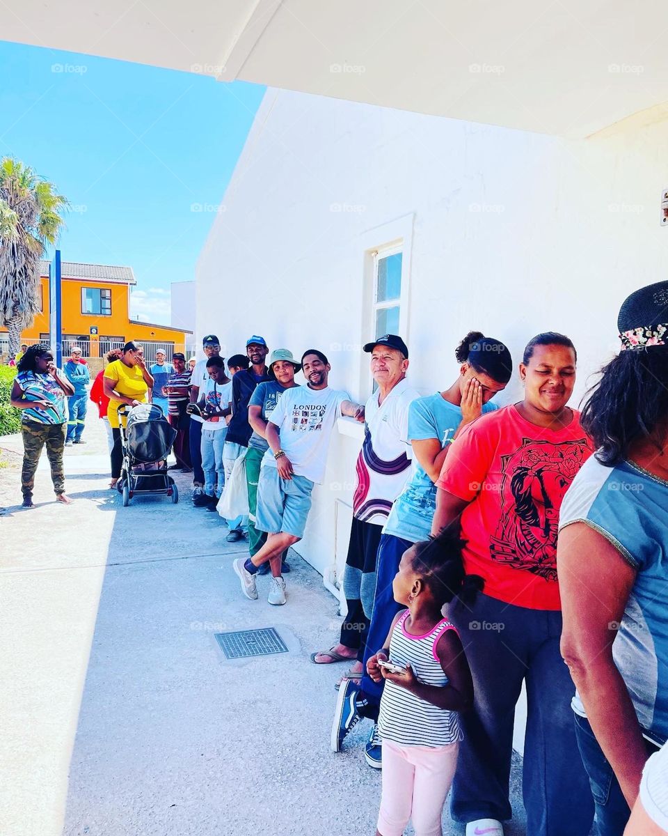 Waiting on a message from God and some food. 