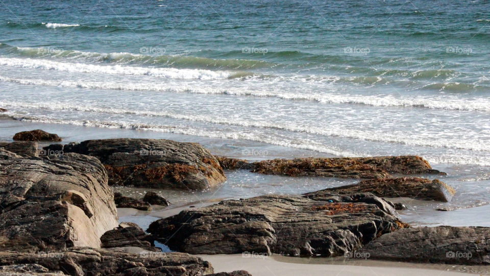 Quiet beach in Nova Scotia