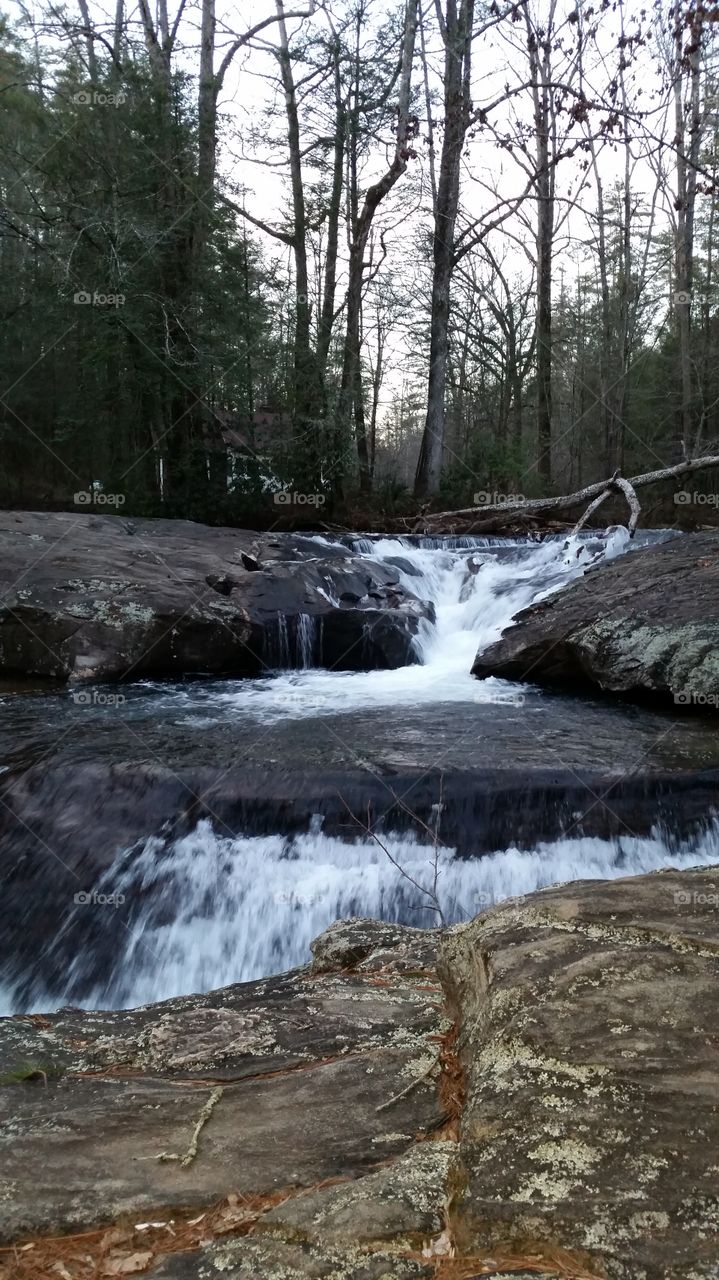 waterfall. hiking waterfall