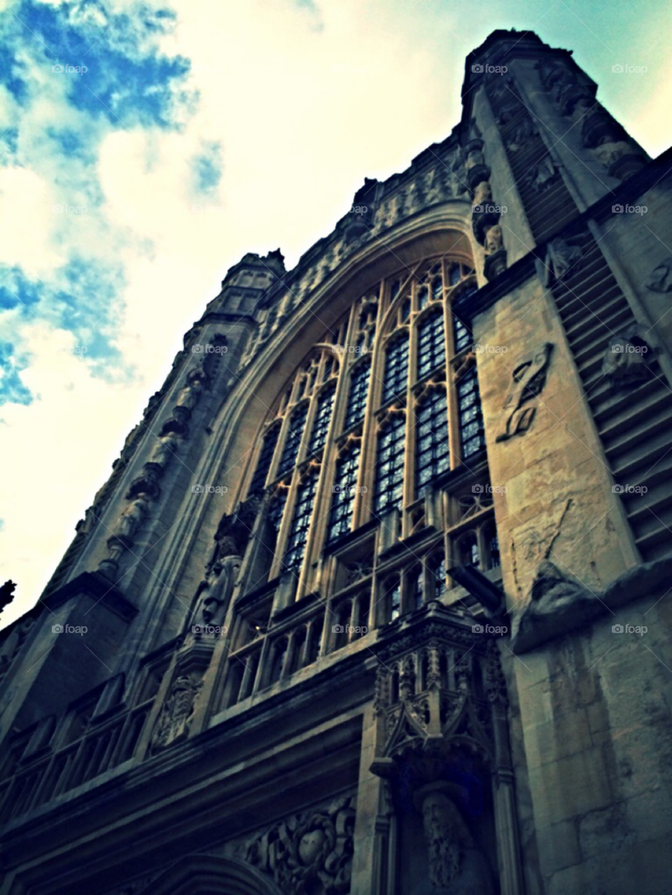 Bath Cathedral. The main church in the town square of bath England! 