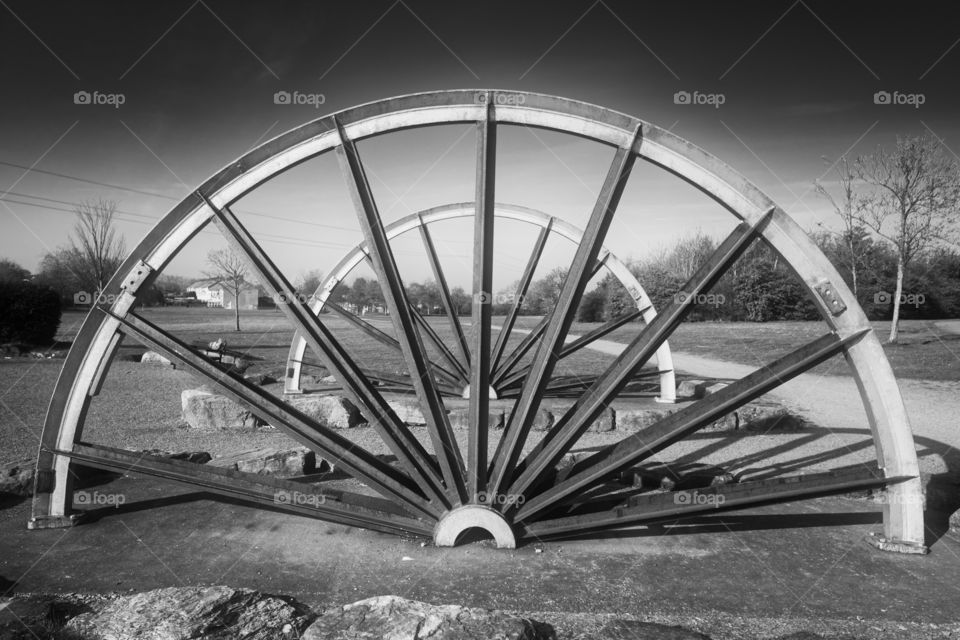 Colliery wheel memorial Herrington