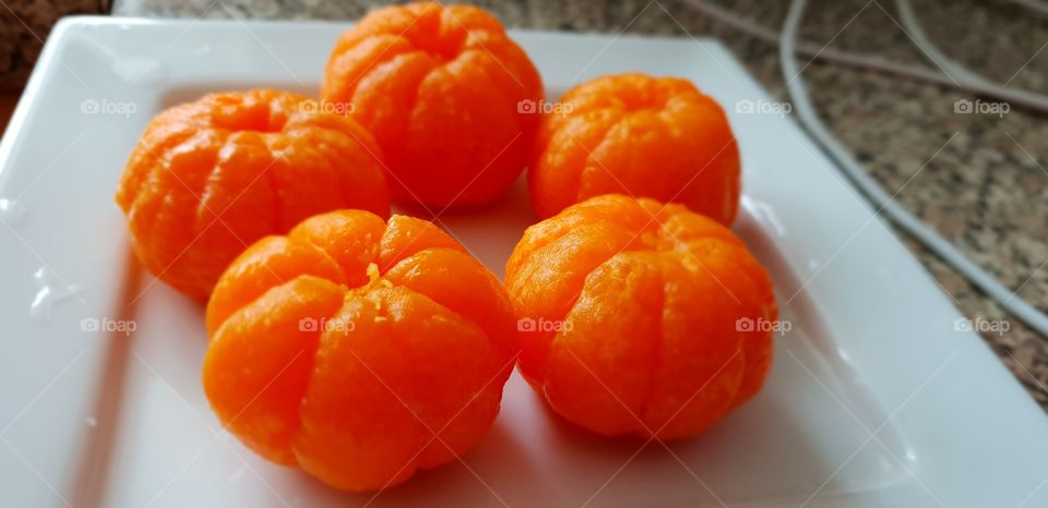 fresh pulled orange
