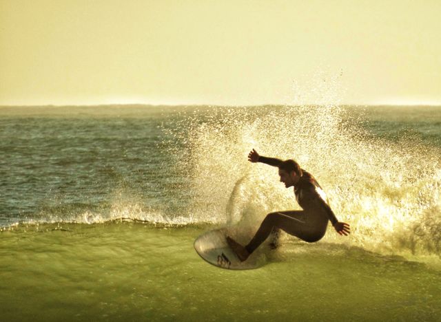 Skilled Surfer In California 