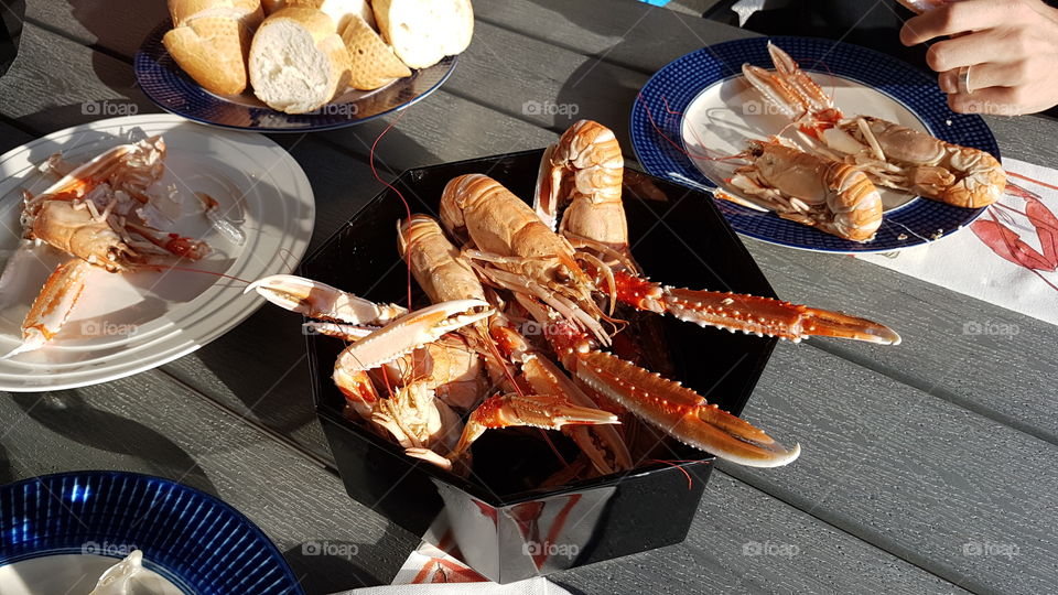 Seafood crayfish party - kräftskiva havskräftor 