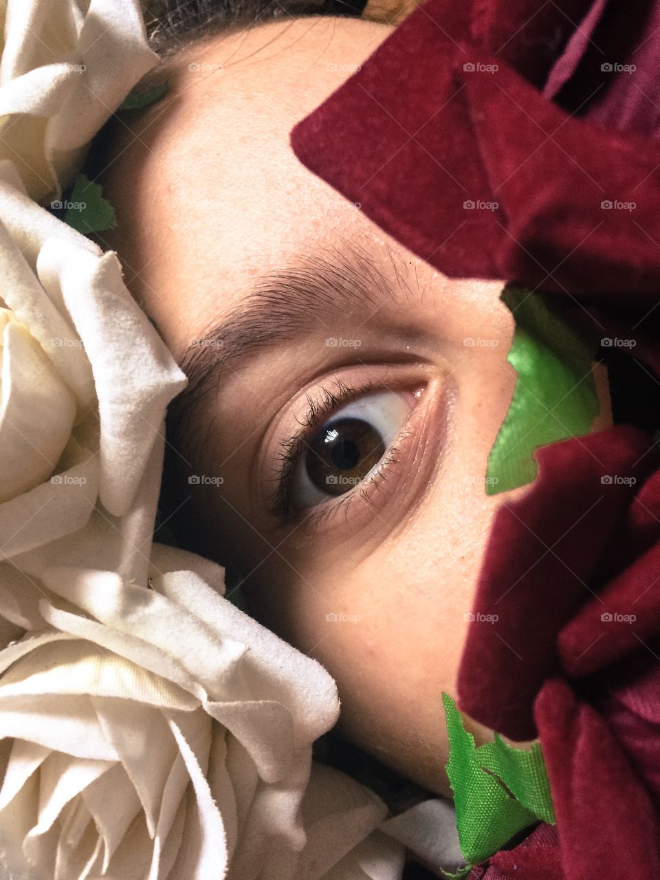 Eyes in flowers