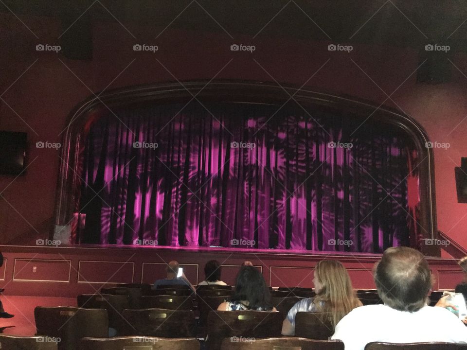 Curtain at a theatre