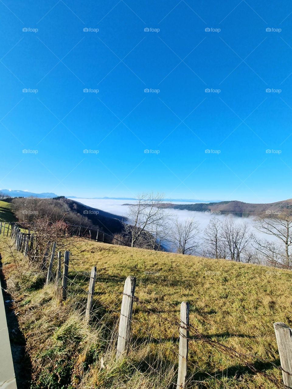 when we look from above, somehow everything disappears in the fog