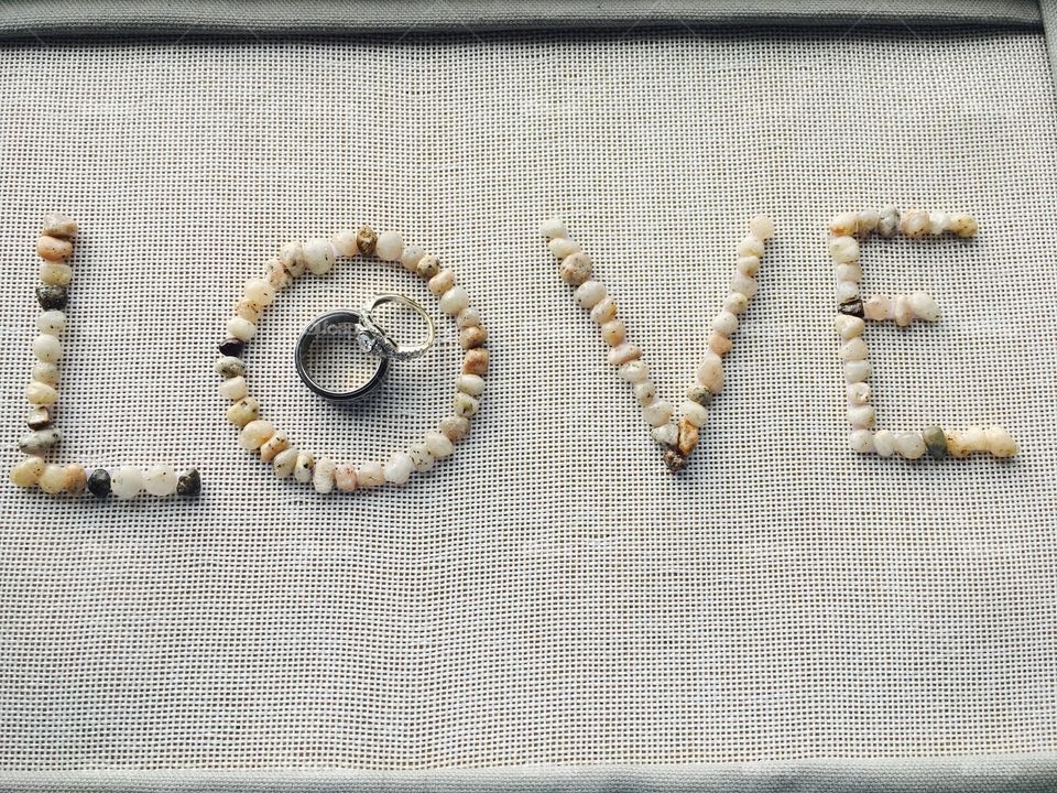 These are our gorgeous wedding rings .