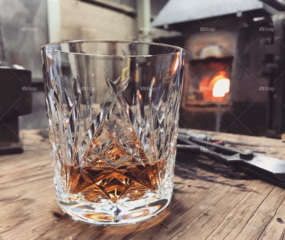 Handcrafted whiskey tumbler 