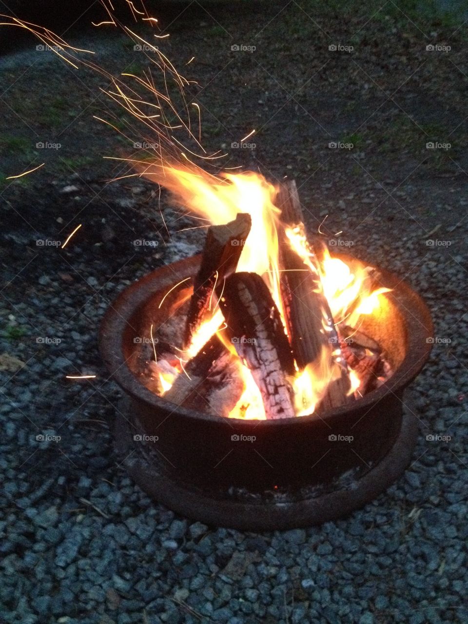 Raging Campfire. Raging Campfire