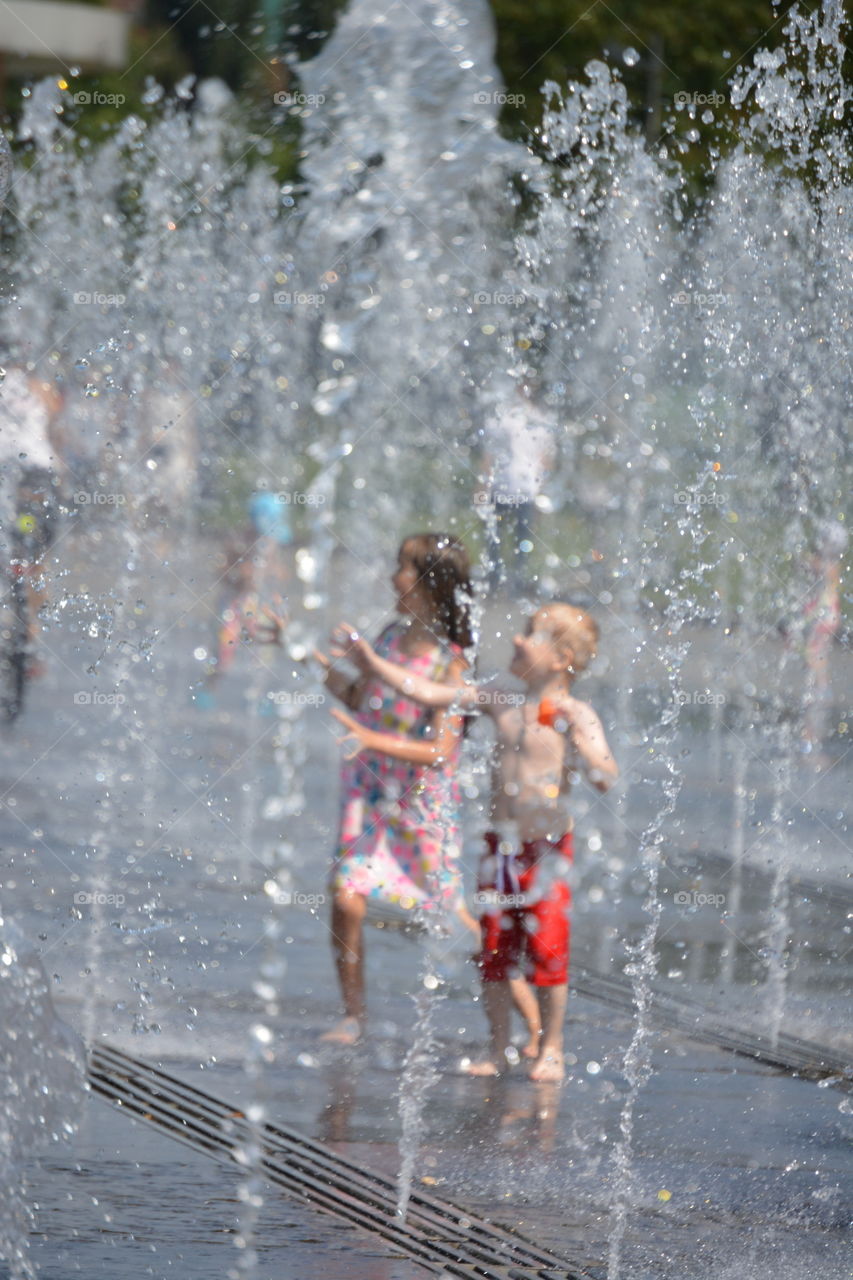 Wet, People, Water, Rain, Child