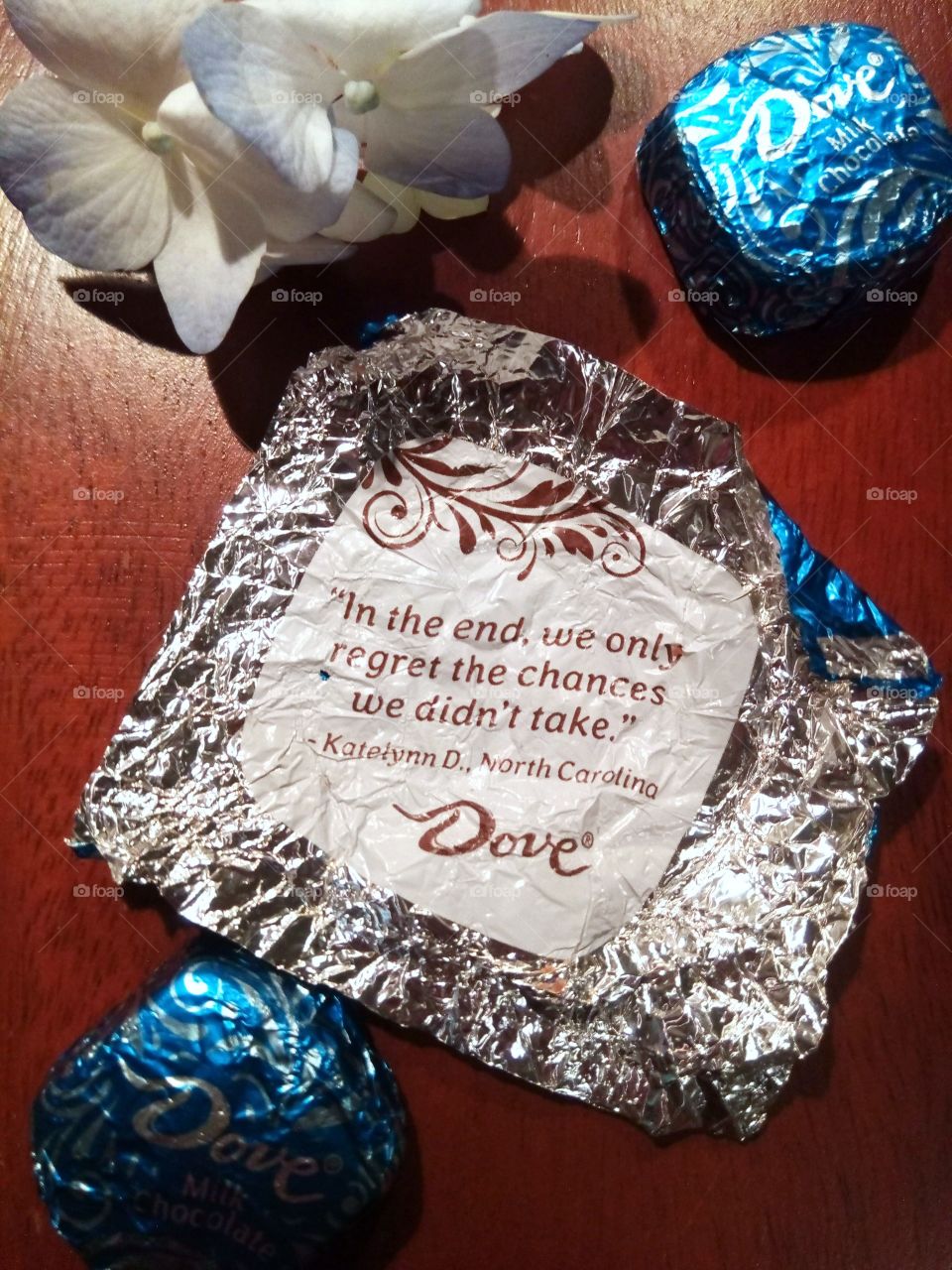 Dove™ Candy Foil Wrapper with Life Quote