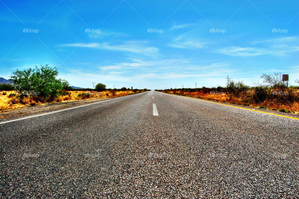 sky summer clouds road by geraltamirano