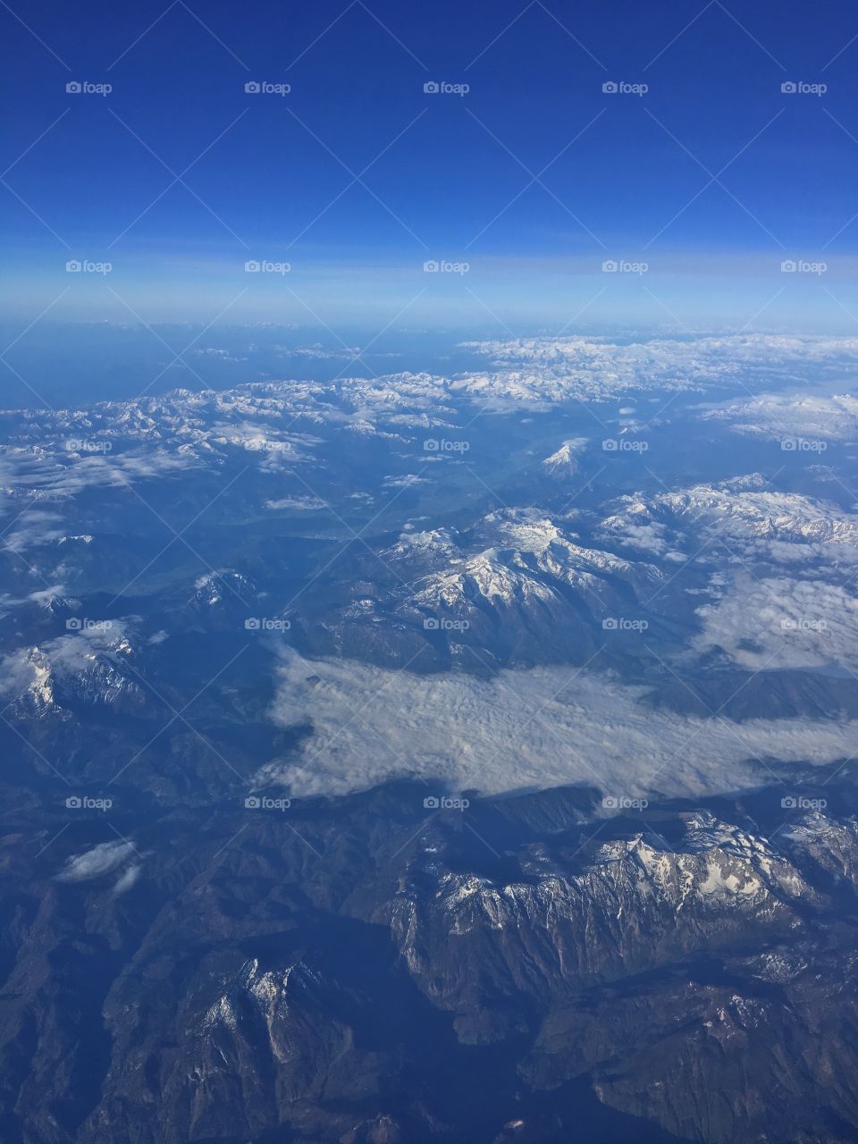 Mountains from an airplane shot with iPhone 6s