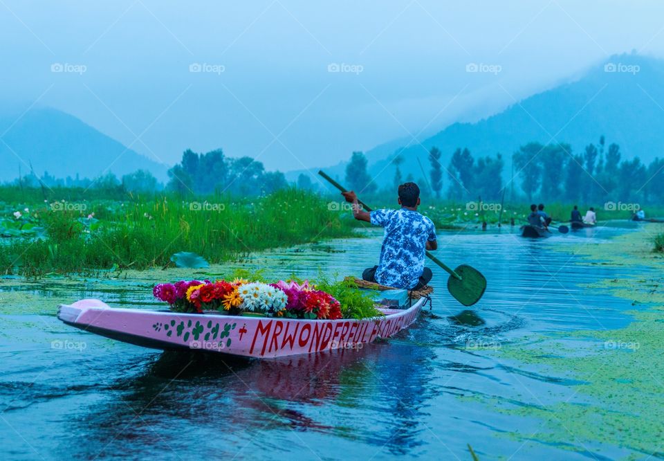 Dal is a lake in Srinagar, the summer capital of Jammu and Kashmir, India. The urban lake, which is the second largest in the state, is integral to tourism and recreation in Kashmir and is named the " Lake of Flowers".