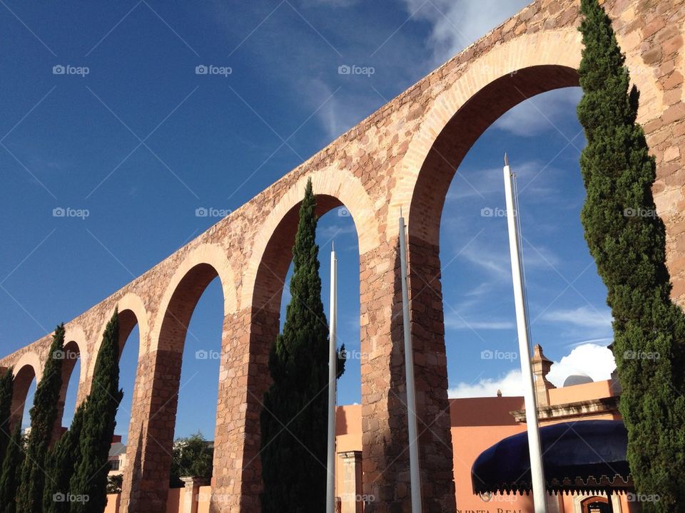 Ancient mexican aqueduct