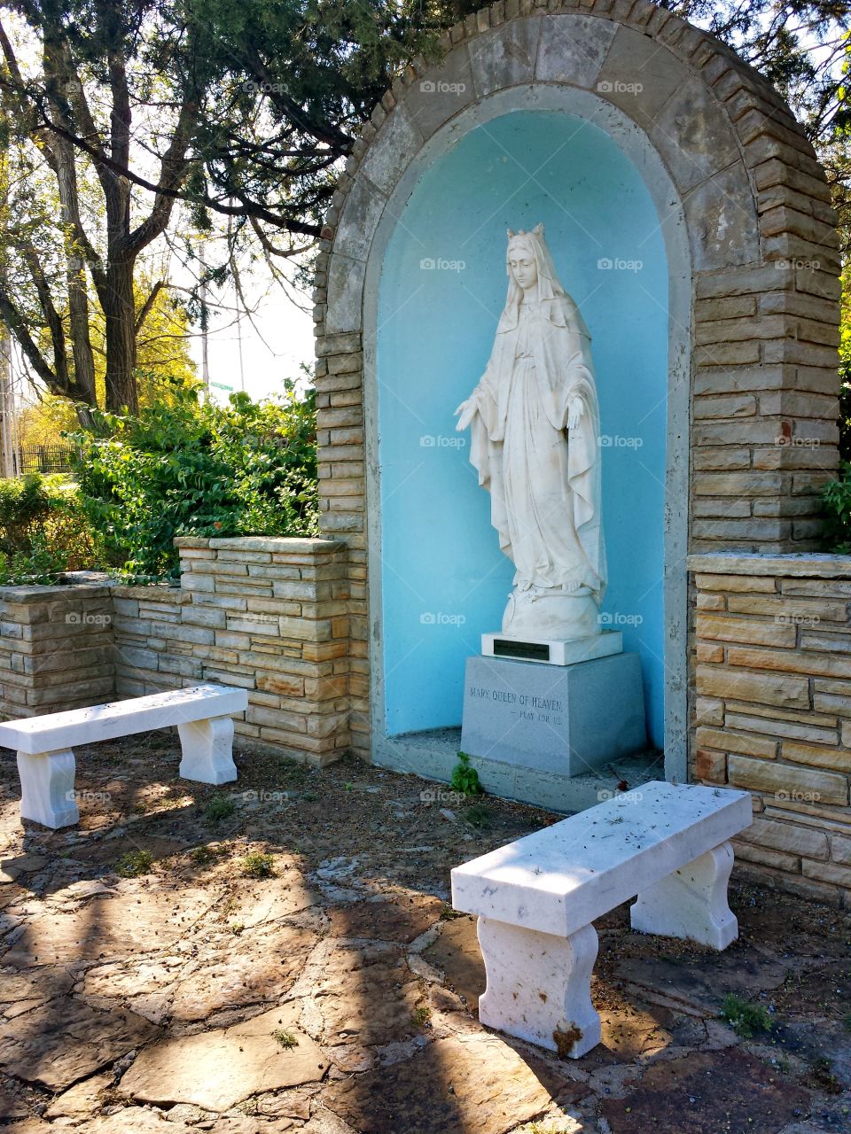 Statue of virgin mary