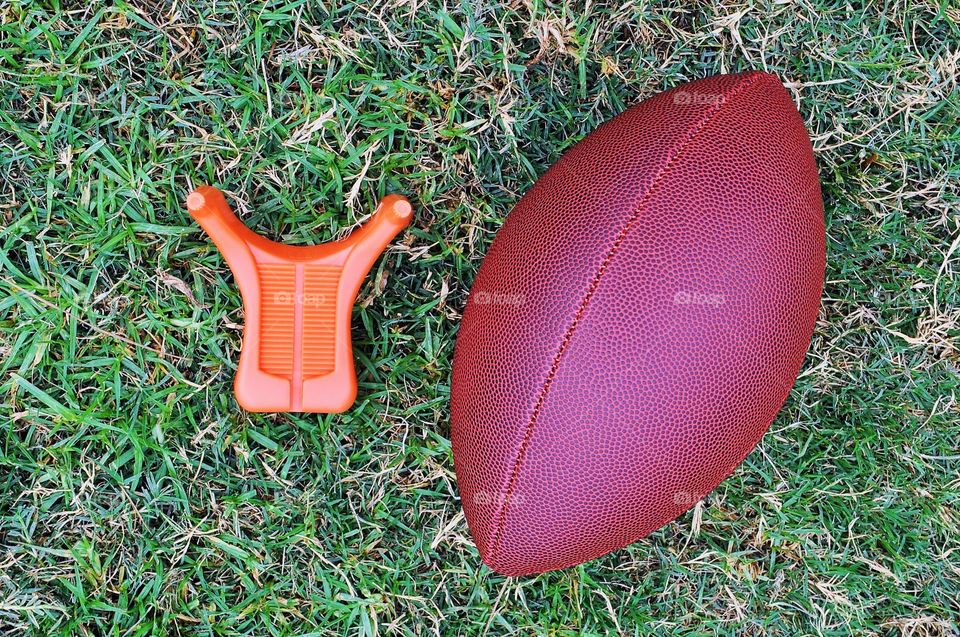 Football on the field