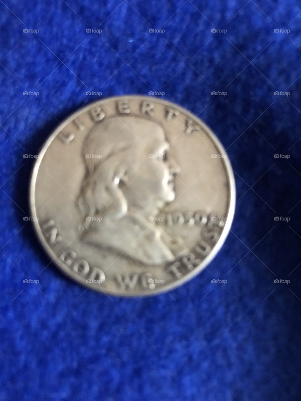 1950 Ben Franklin half dollar 