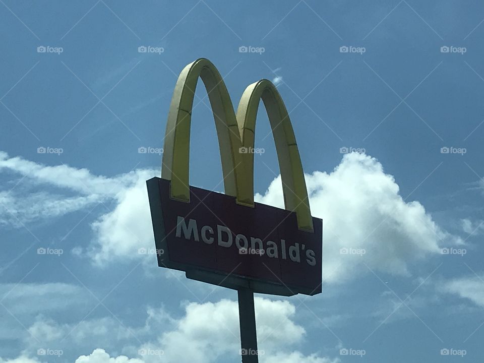 McDonald’s  and clouds 