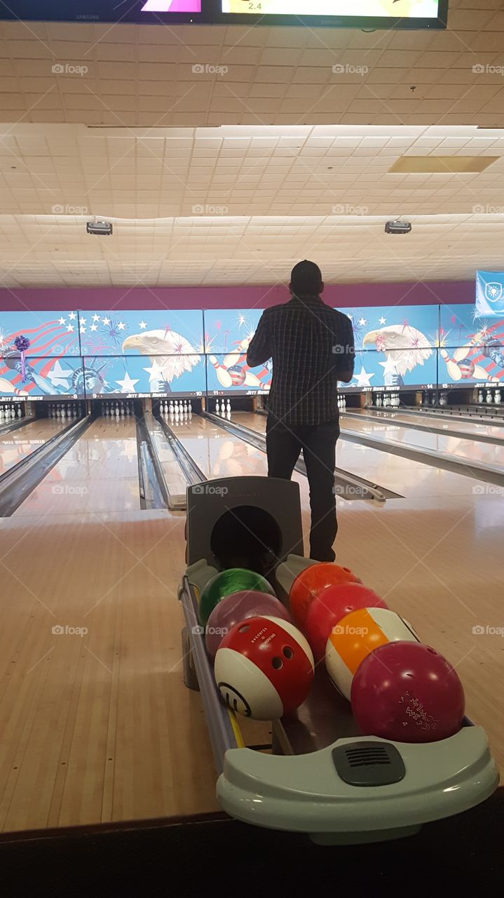 At the Bowling Alley