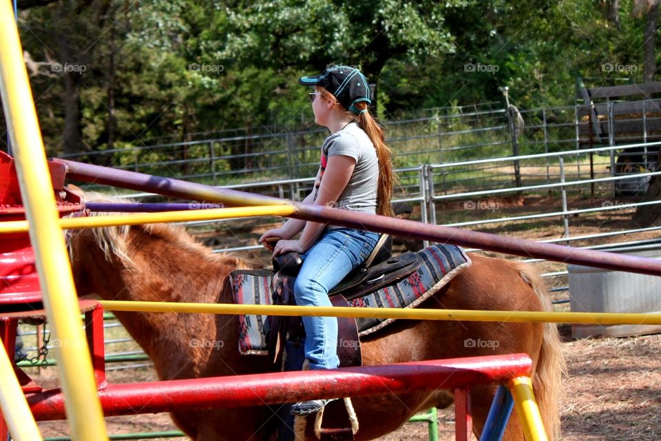 Girl on a Pony