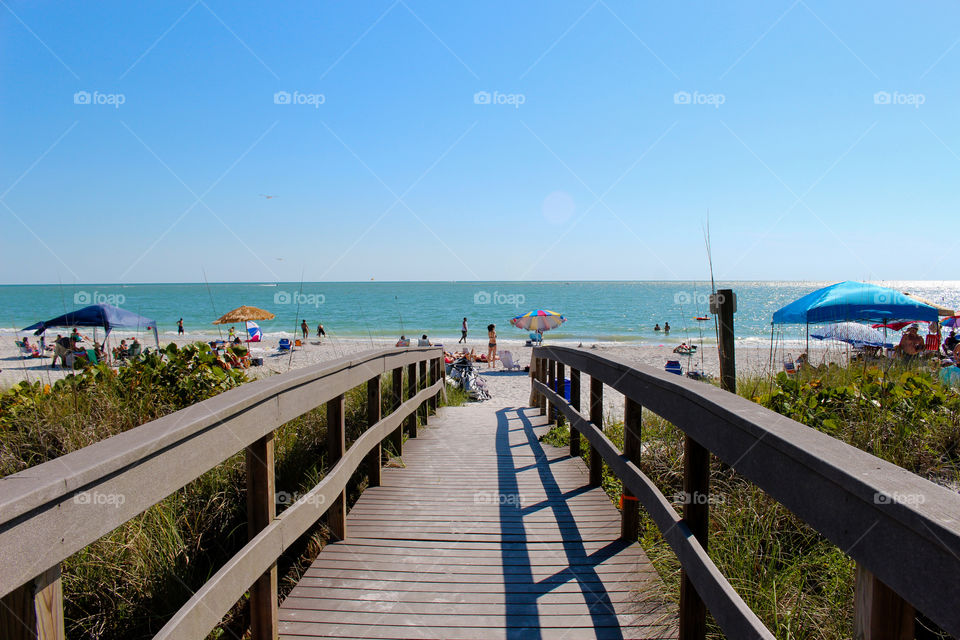 sidewalk to the beach