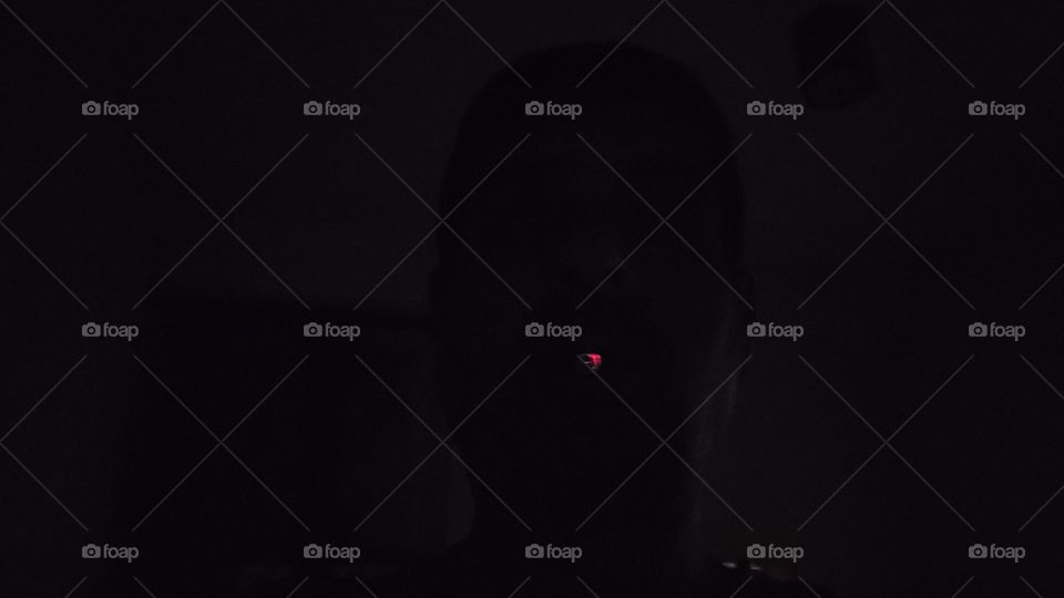 Night ghost on cold winter days