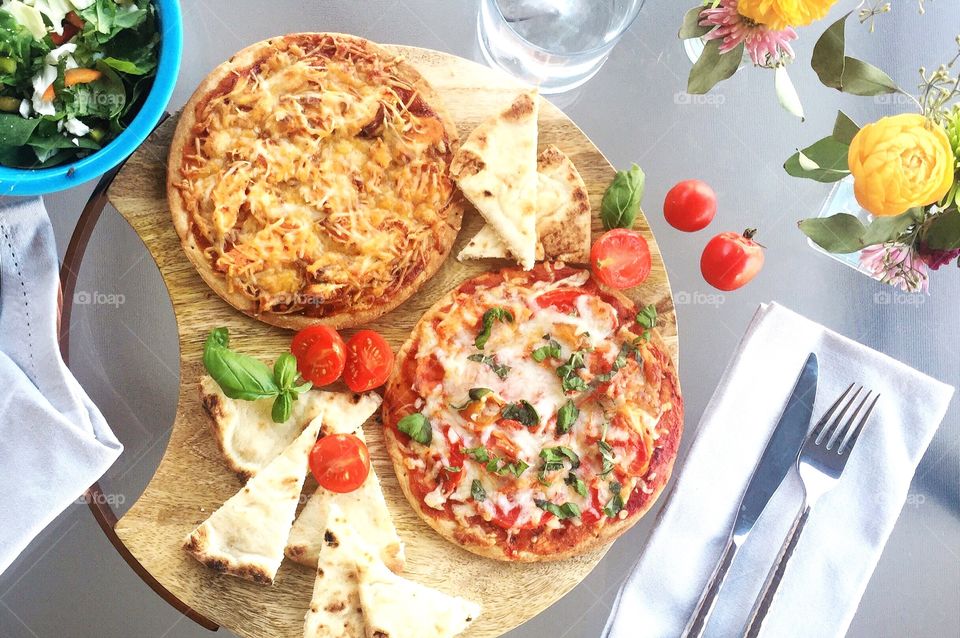 Summer nights, homemade pizza, garden veggies. So fresh. So good.