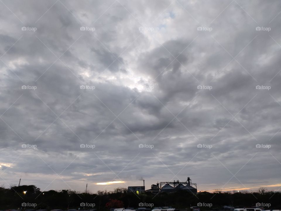 Early Morning hide and seek of Sun and Clouds @ Mantralayam India