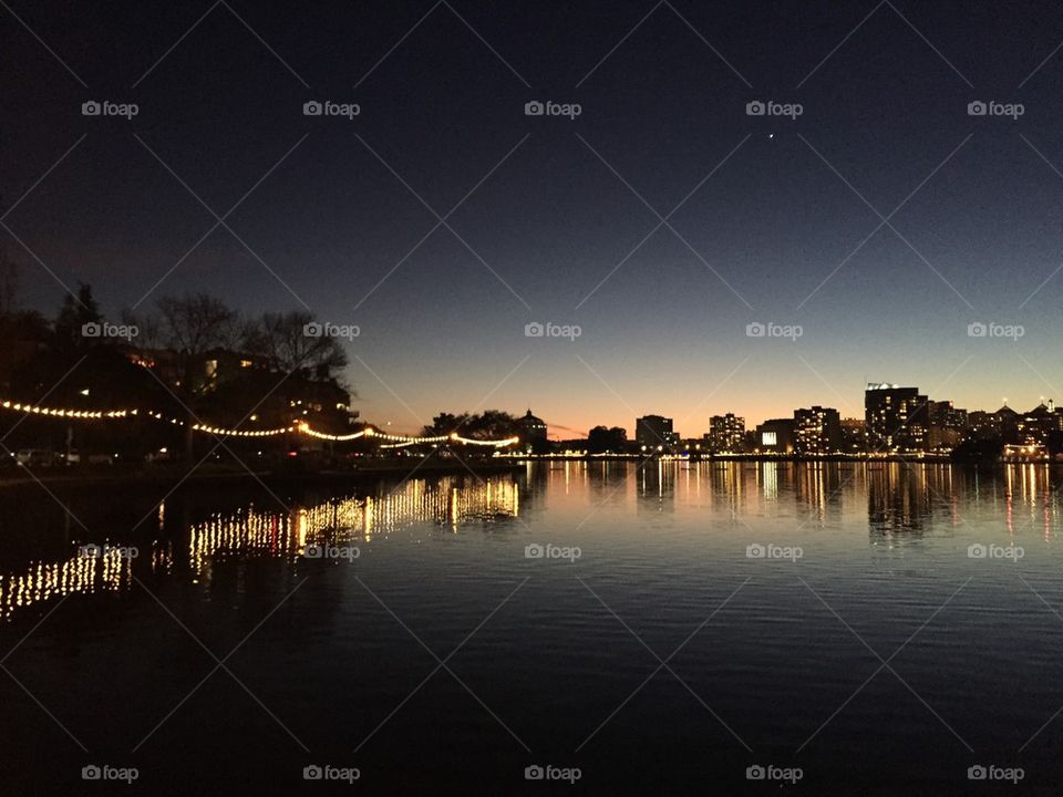 Oakland at sunset
