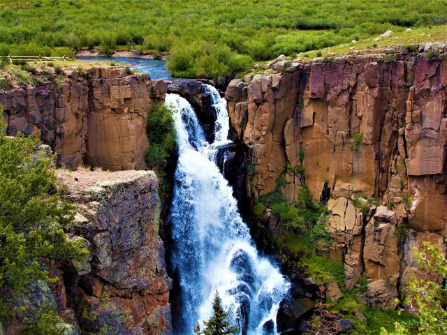 Color vs Black and White by Foap Missions. North Clear Creek Falls. Hinsdale County, Colorado.