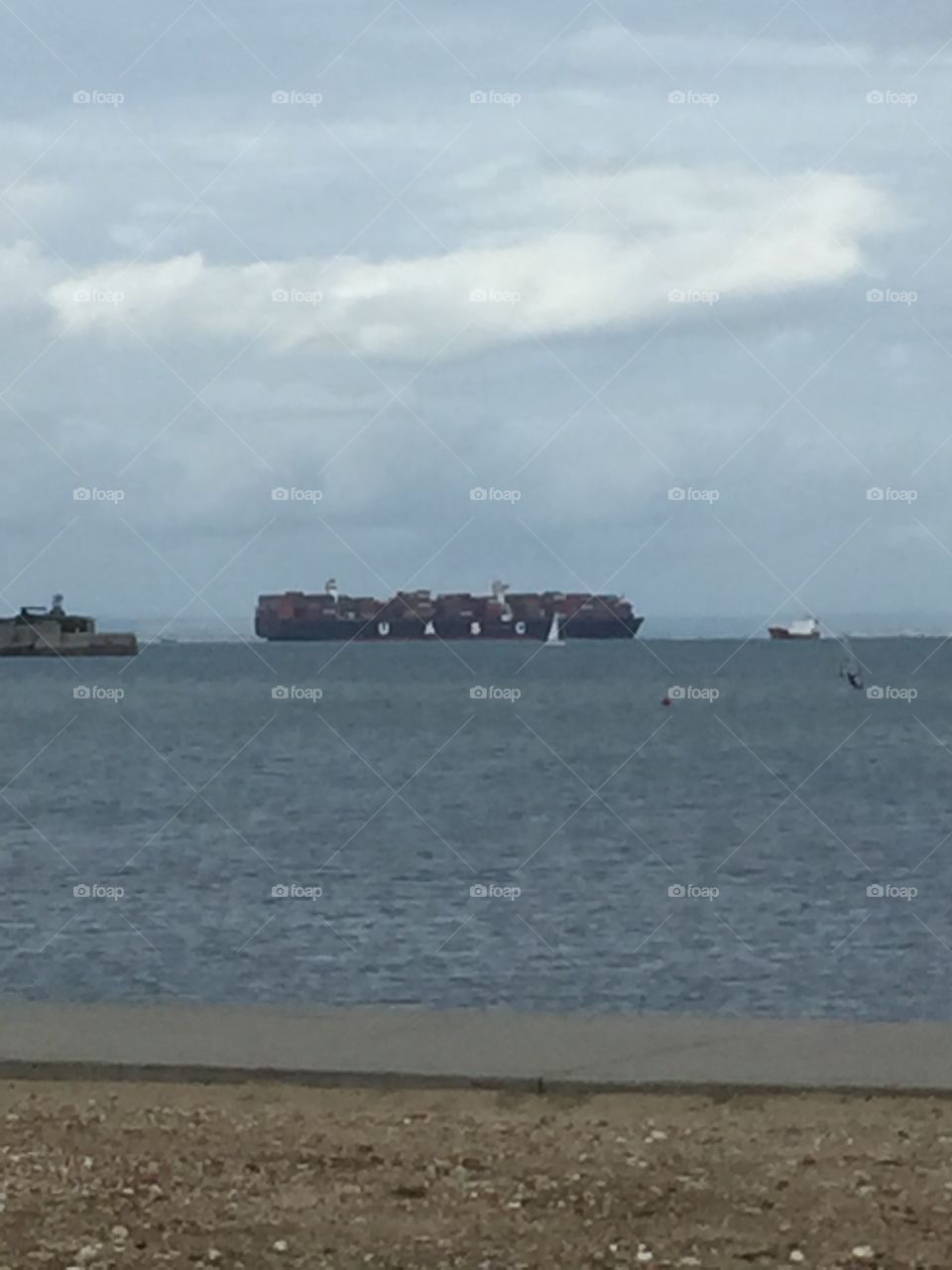 Ryde St. Helens beach shipping container at sea