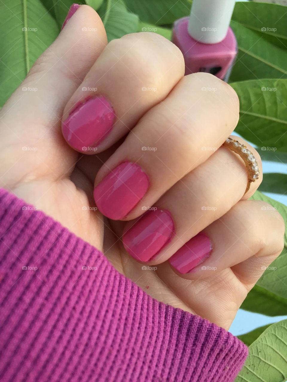 My pink manicure