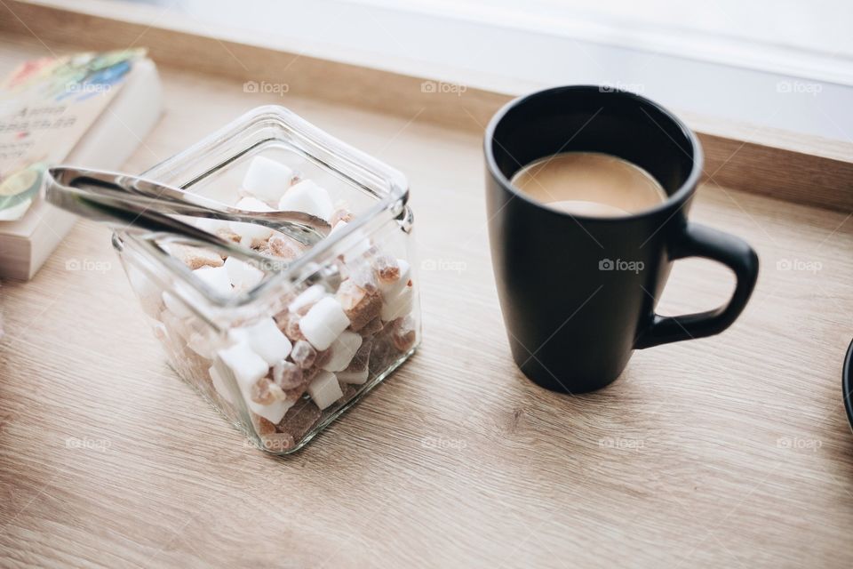 Coffee and book