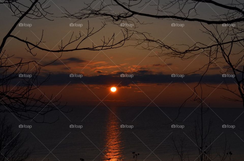 Amber Sunrise over Lake Michigan...