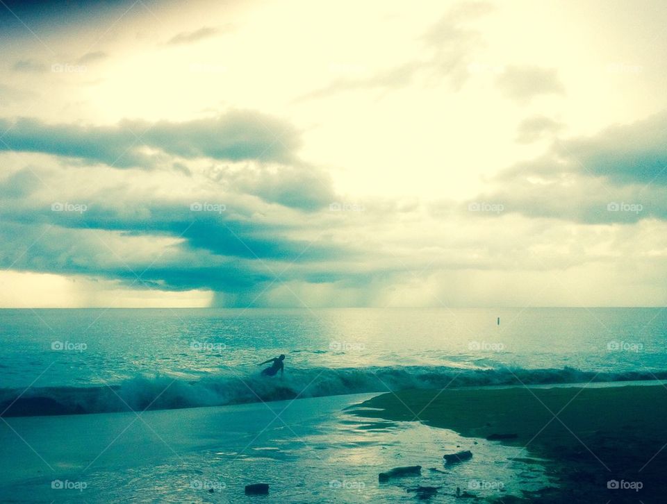 Rainy Day Skimboarding 