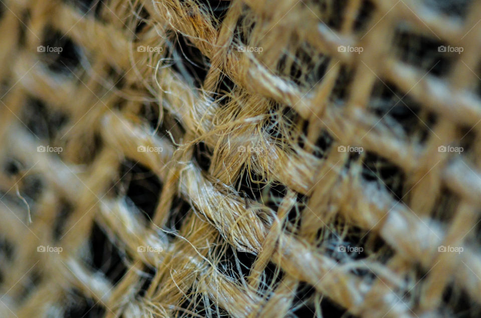 Close-up of woven rope