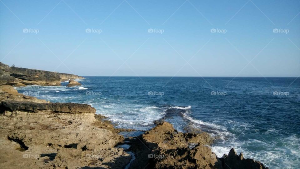 The Atlantic ocean from Portugal