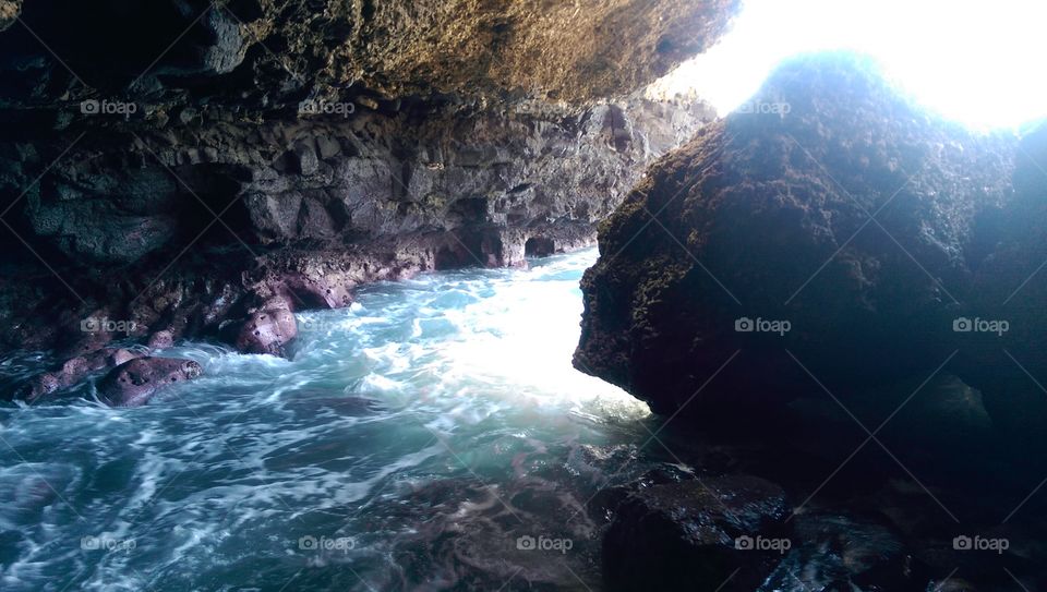 Water, No Person, Travel, Landscape, Cave