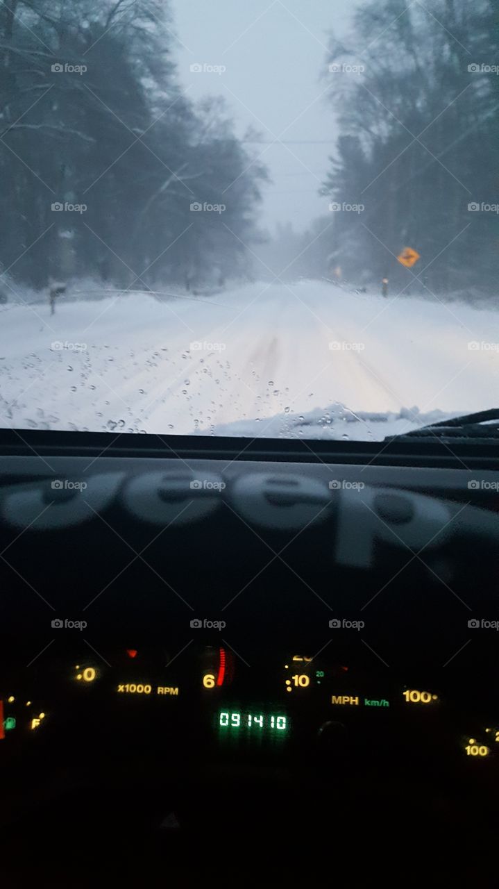 snow drive