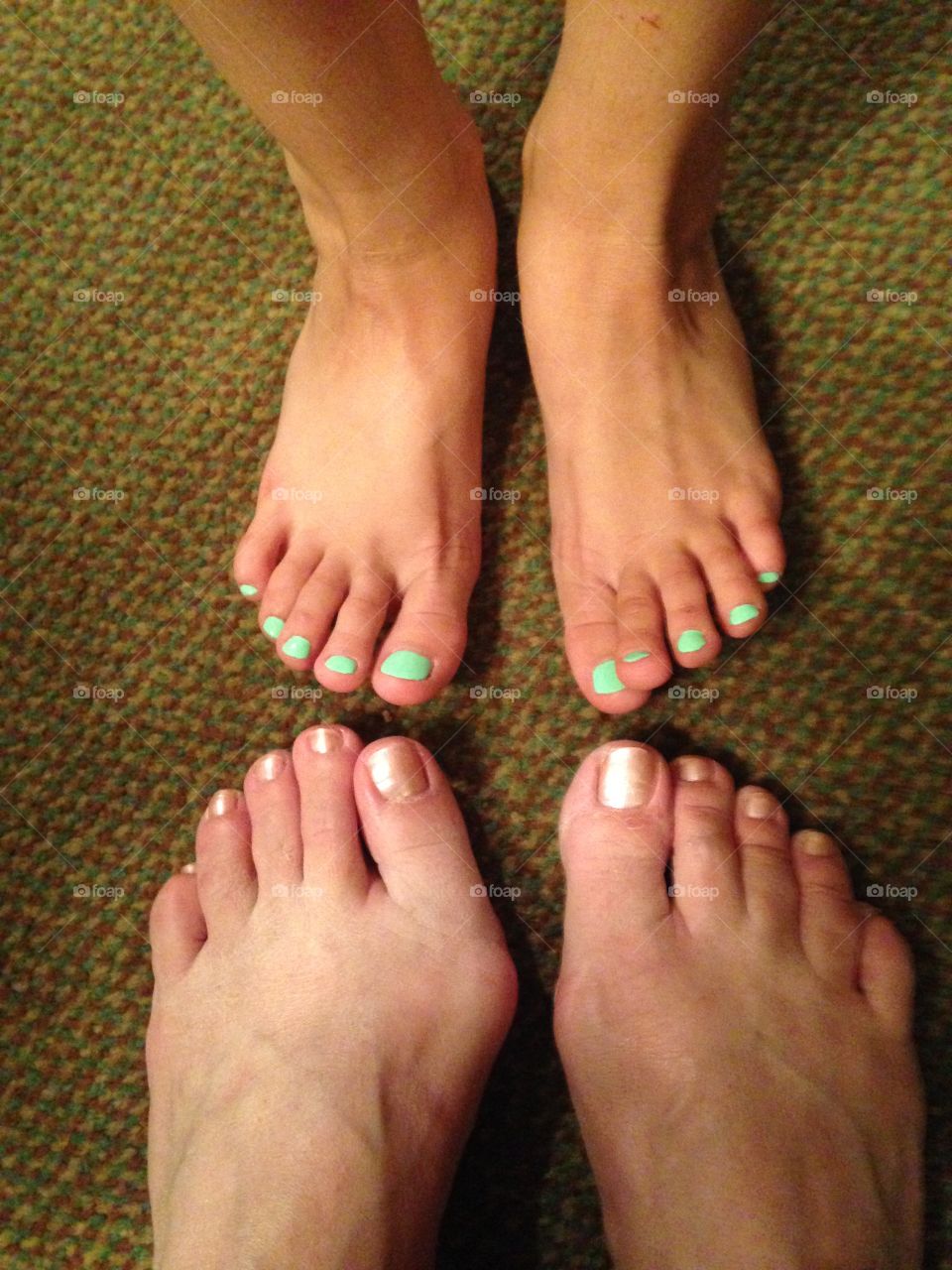 Mother daughter pedicures
